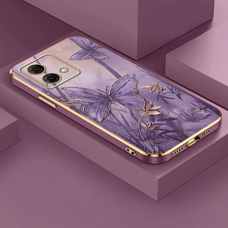 Capa Infinix Smart de Borboleta com Auto-Relevo e Proteção de Câmera