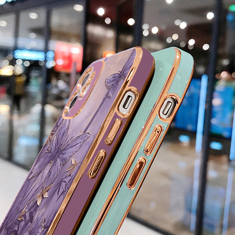 Capa Infinix Smart de Borboleta com Auto-Relevo e Proteção de Câmera
