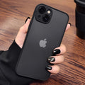 Capa iPhone Transparente Fosca com Proteção Anti-Queda