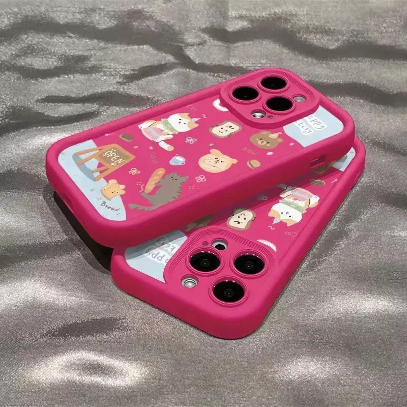 Capa iPhone com Estampa Fofa com Proteção Antichoque